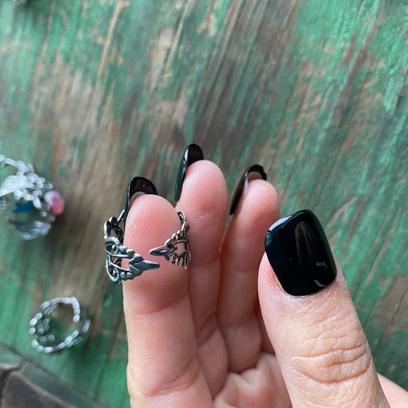 HANDMADE VINTAGE STYLE DRUZY FAUX RING - Picture 2 of 3